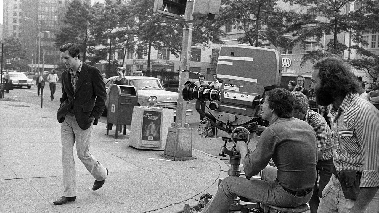 Martin Scorsese on the set of "Taxi Driver"