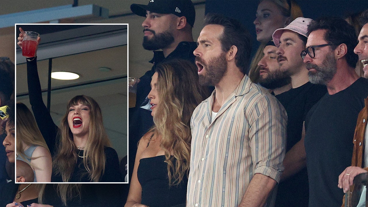 
                            Taylor Swift brings Blake Lively, Ryan Reynolds and Hugh Jackman to Travis Kelce’s Chiefs football game