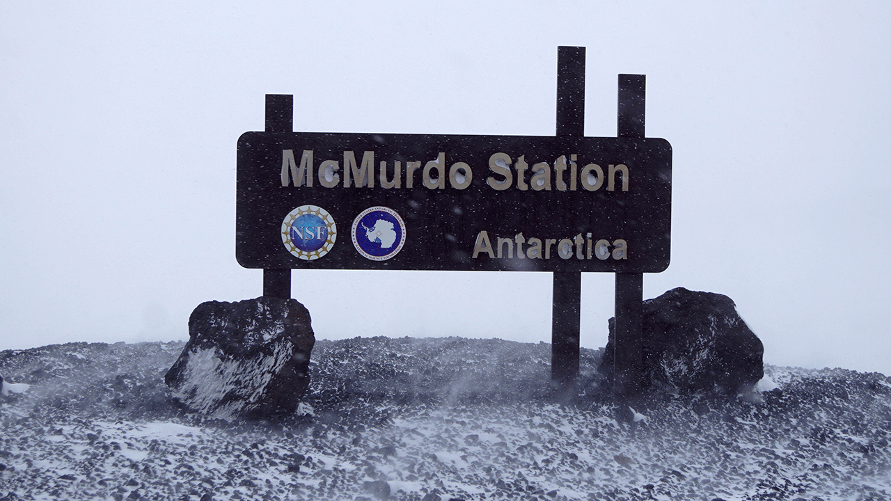 McMurdo Station sign