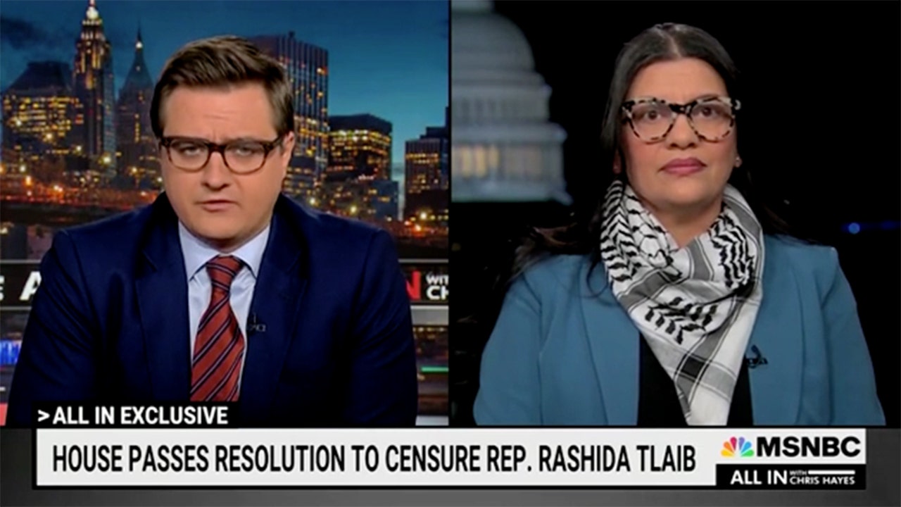 Rashida Tlaib pressed to explain 'from the river to the sea' phrasing after House votes to censure her