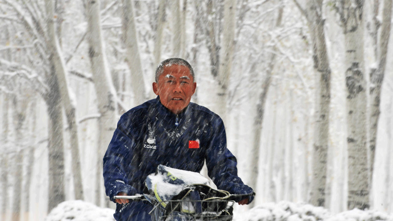 China experienced its first major storm today.