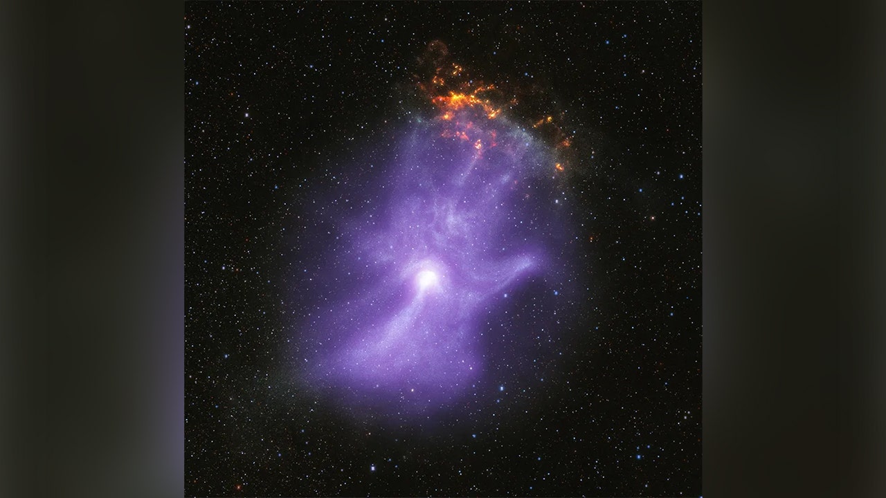 NASA reveals 'ghostly cosmic hand' 16,000 light-years from Earth