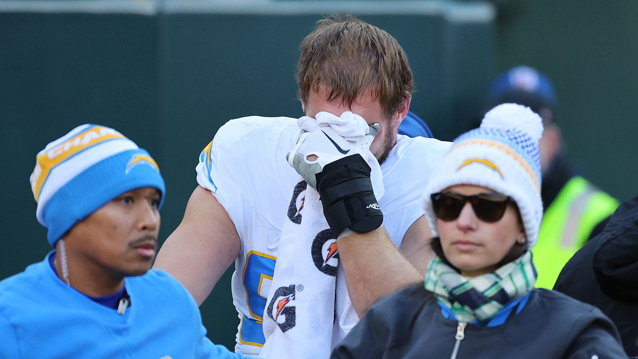 Chargers’ Joey Bosa in tears after suffering foot injury in loss to Packers