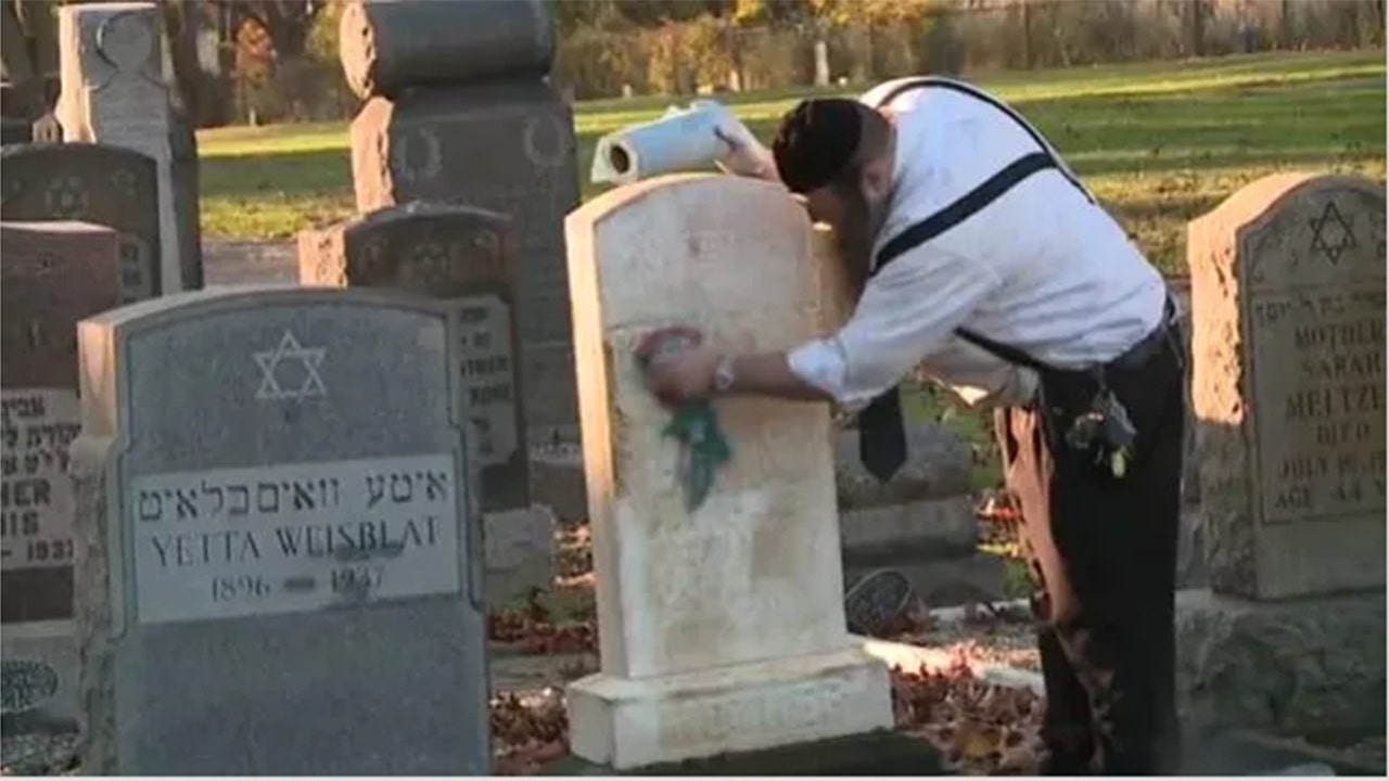 Ohio Jewish cemetery headstones vandalized with antisemitic graffiti