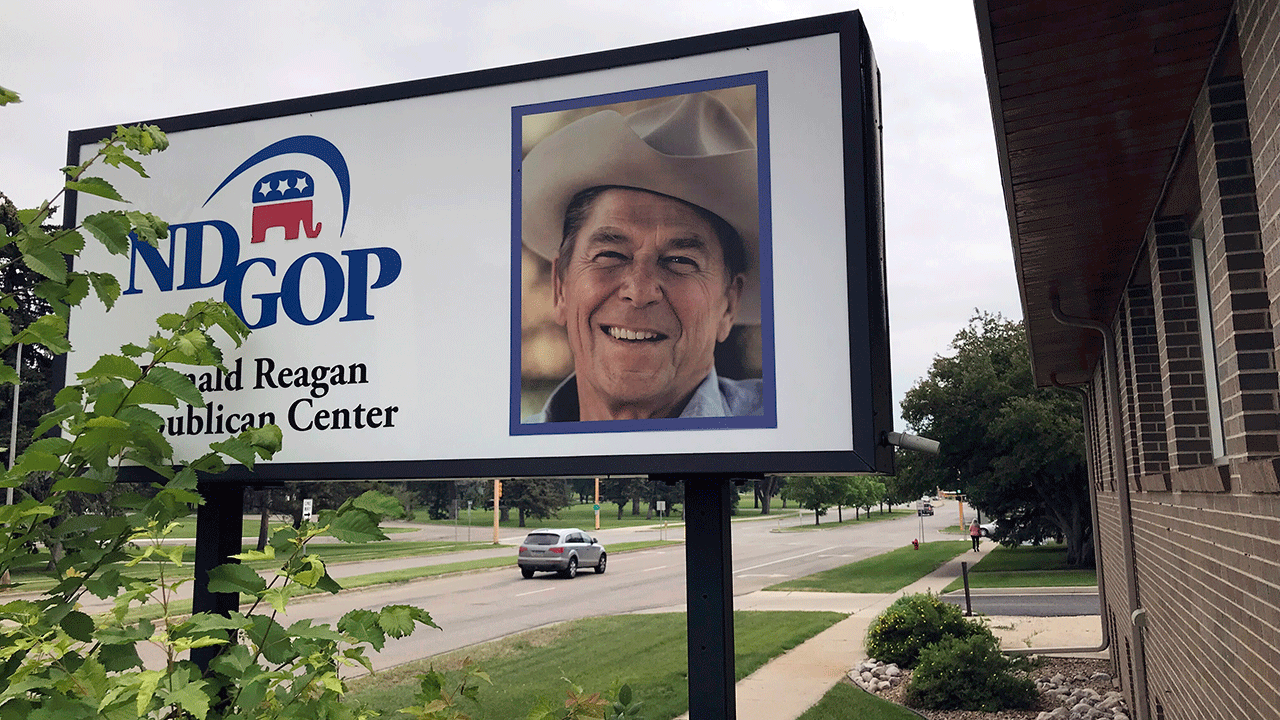 Ronald Reagan Republican Center sign 
