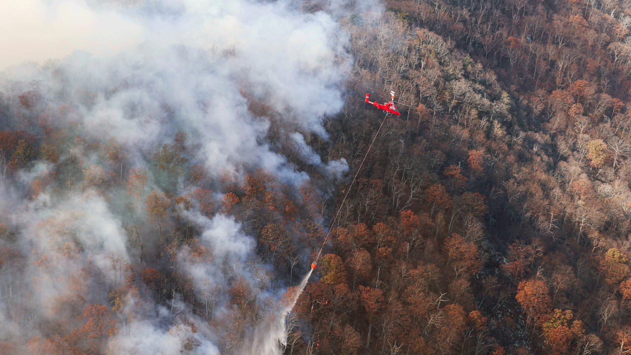 Gov. Youngkin has mobilized the Virginia National Guard to fight raging wildfires.