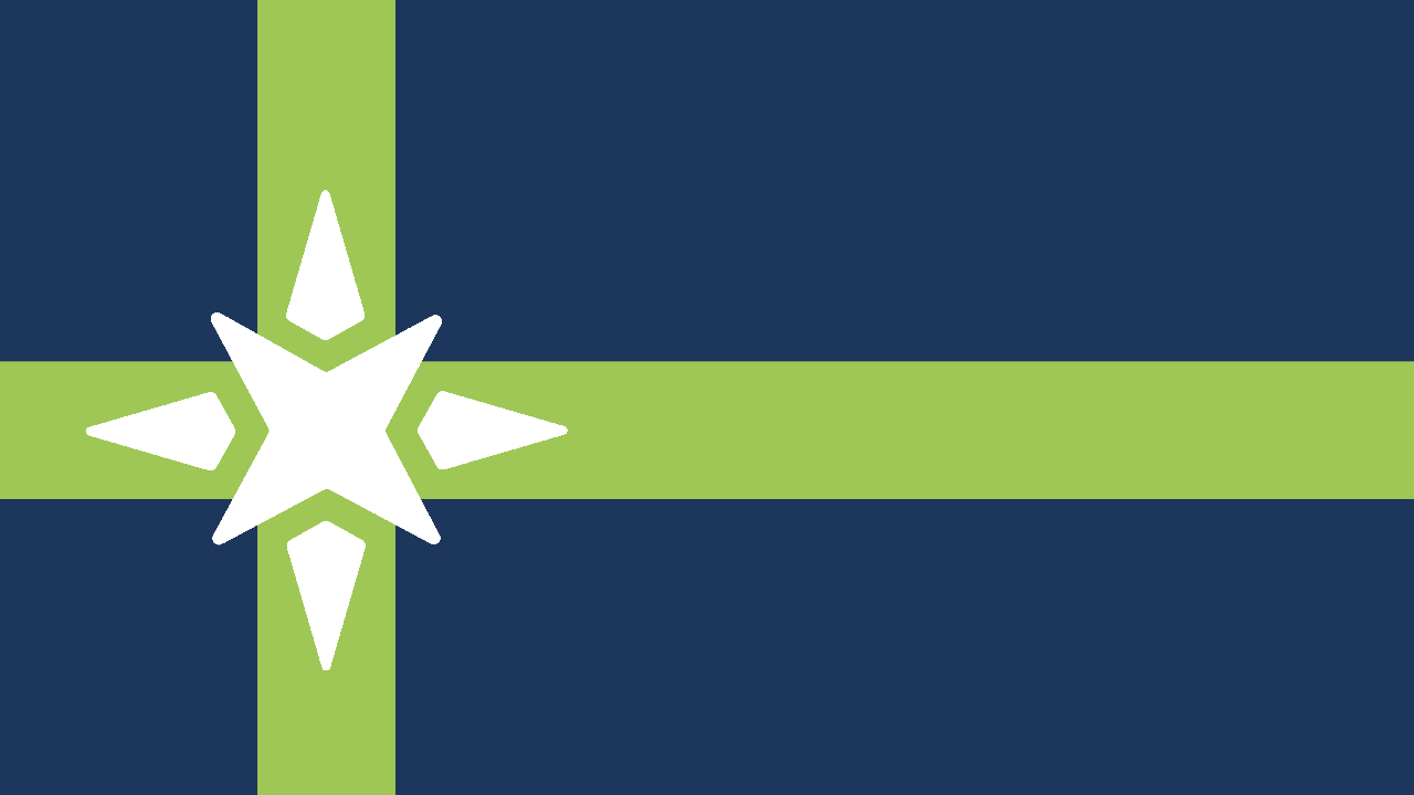 flag with green cross and star