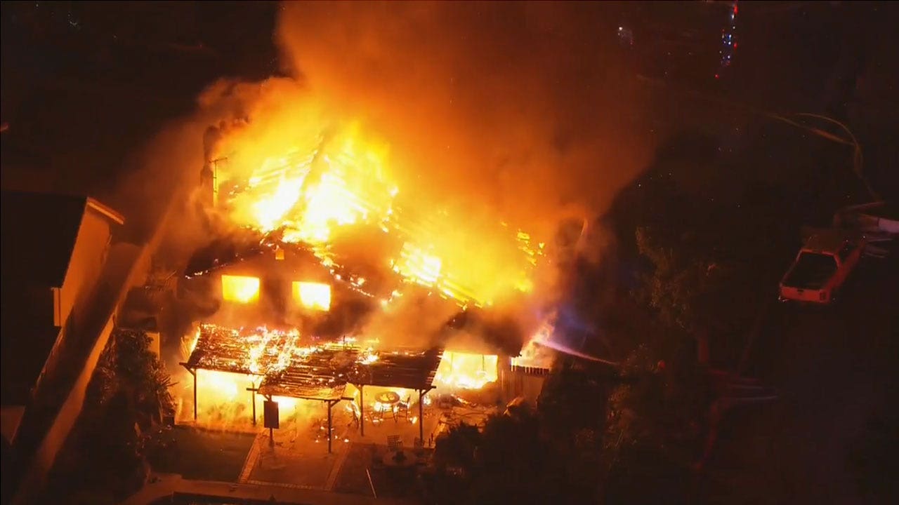 California suspect shot dead as house explodes during dramatic standoff