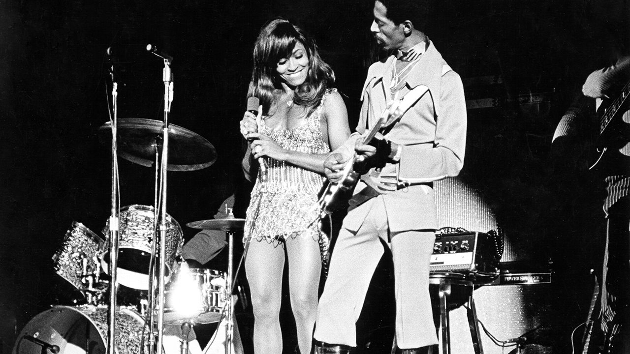 Tina Turner and Ike on stage