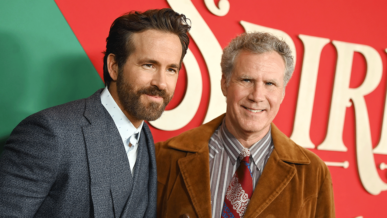 Ryan Reynolds and Will Ferrell at "Spirited" premiere