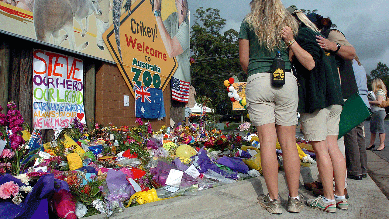 Tributes to Steve Irwin at Australia Zoo