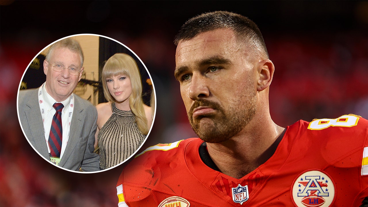 Travis Kelce 'Persuaded' Taylor Swift's Dad to Wear Chiefs Lanyard