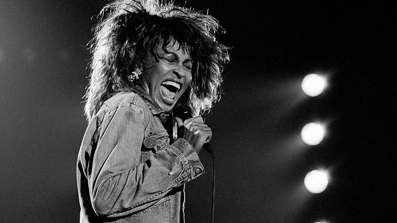 Tina Turner performing in 1985