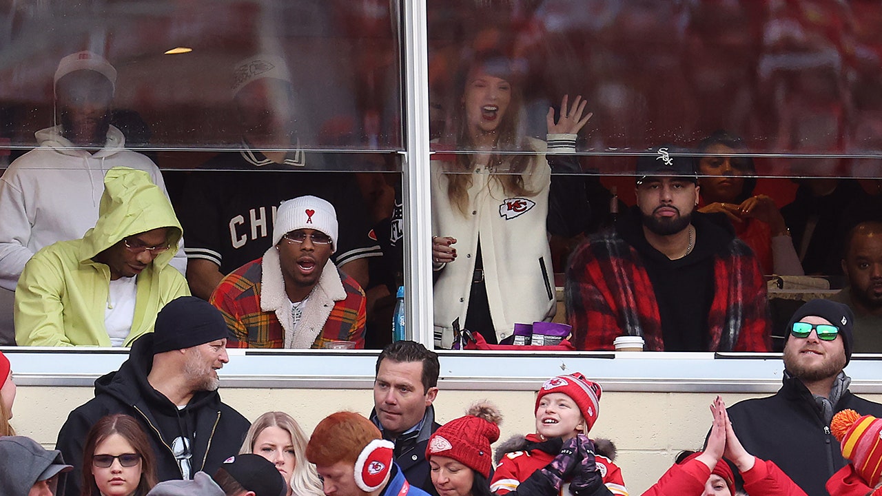 Taylor Swift and Travis Kelce ring in the new year at Chiefs game in Kansas City