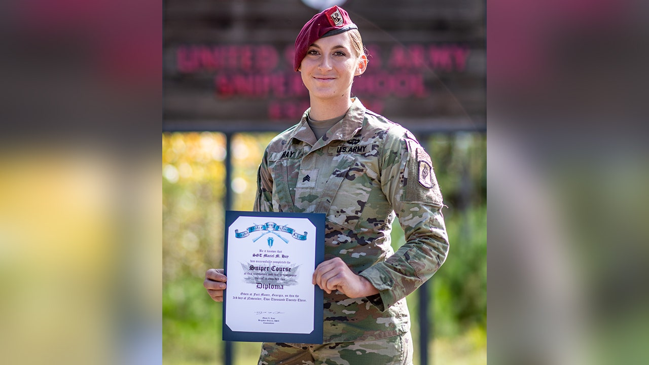 Female soldier graduates Army's sniper school in historic first