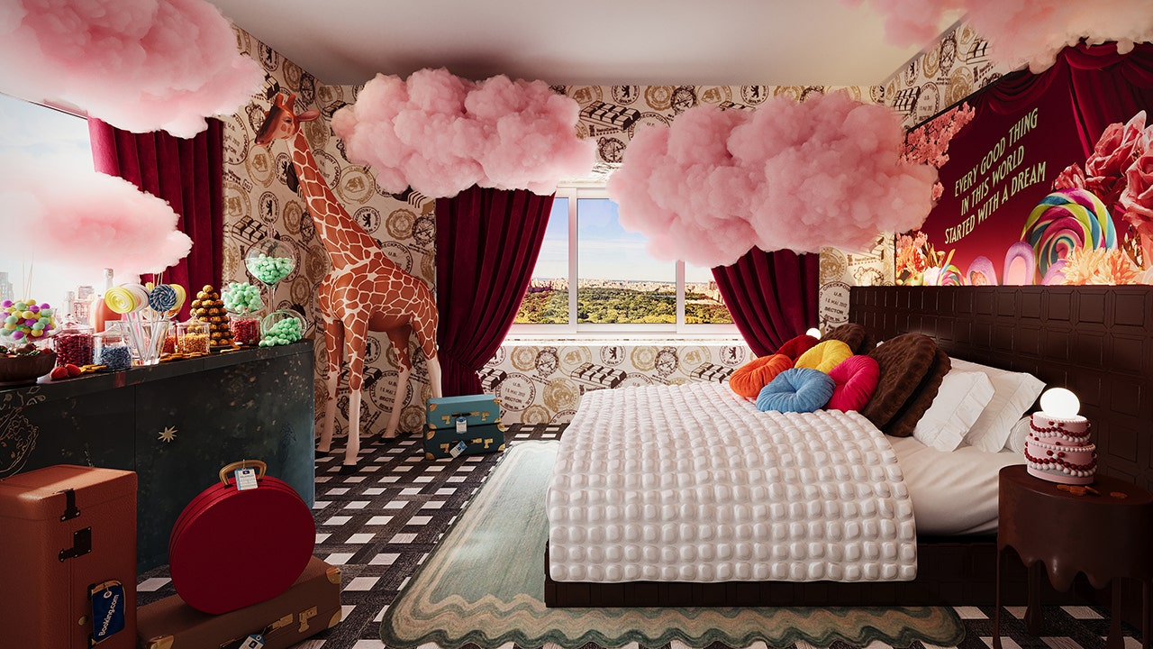 Wonka's Sweet Suites are located at two hotels - one in New York and one in Los Angeles. (Booking.com)
