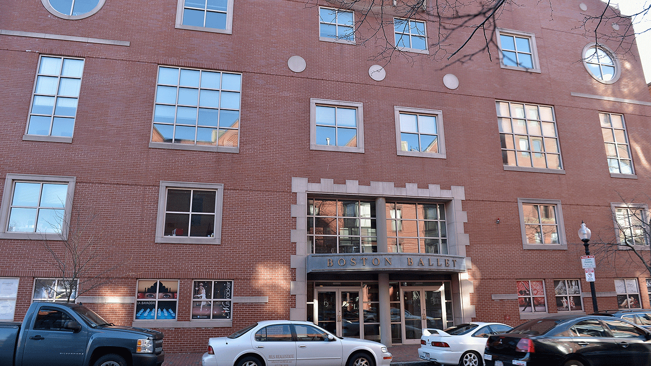 The exterior of the Boston Ballet building