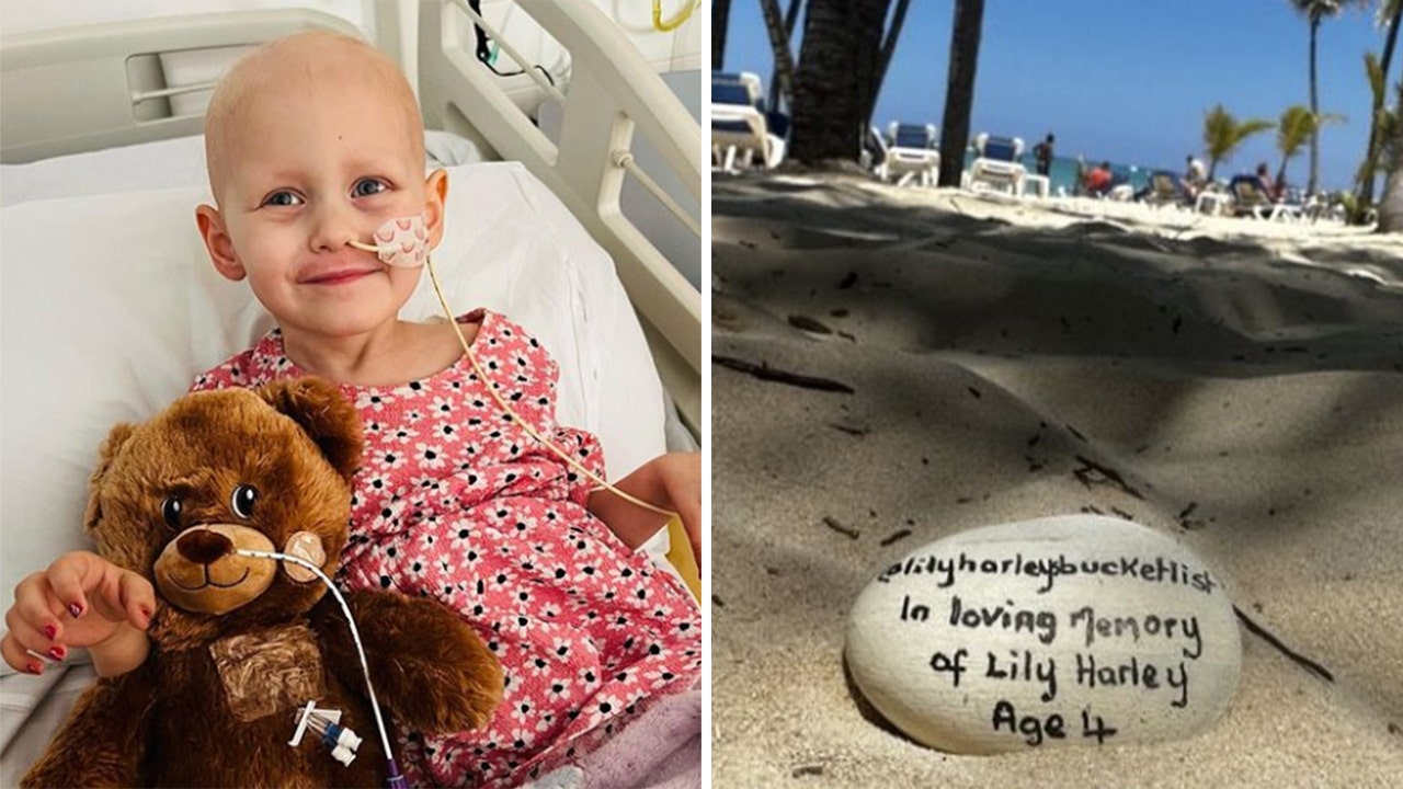 Parents honor late daughter by leaving rocks in over 55 locations after her dying wish to see a beach