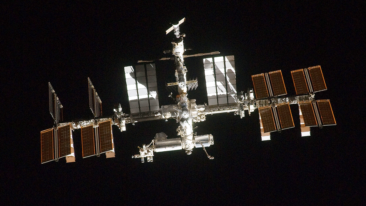A photo of the International Space Station (ISS)
