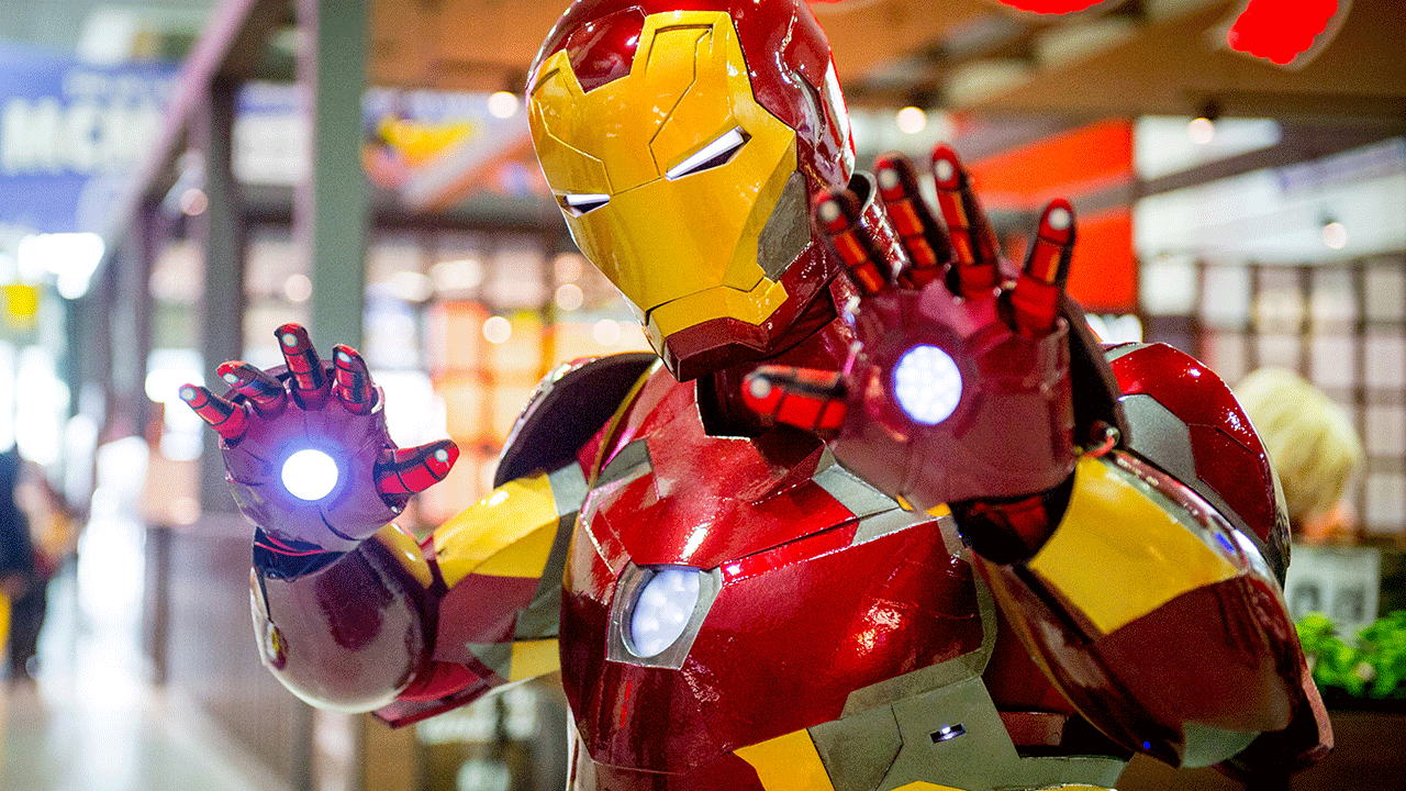 Iron Man costume at Comic Con