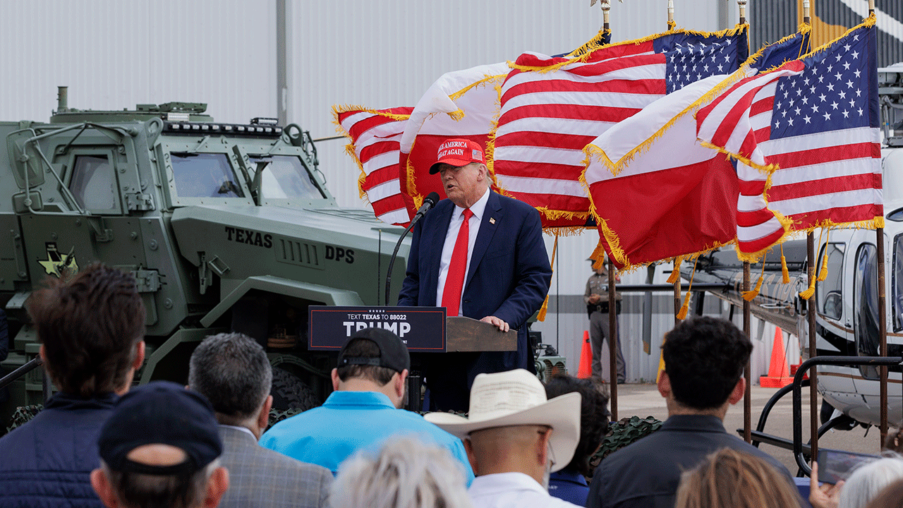 Donald Trump at Texas border
