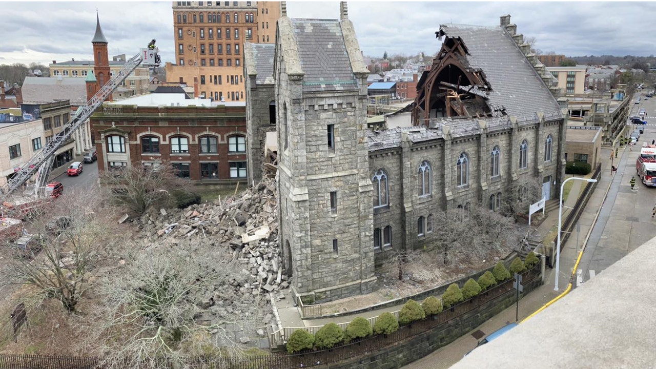 Church roof collapses in coastal Connecticut city: 'God is aware'