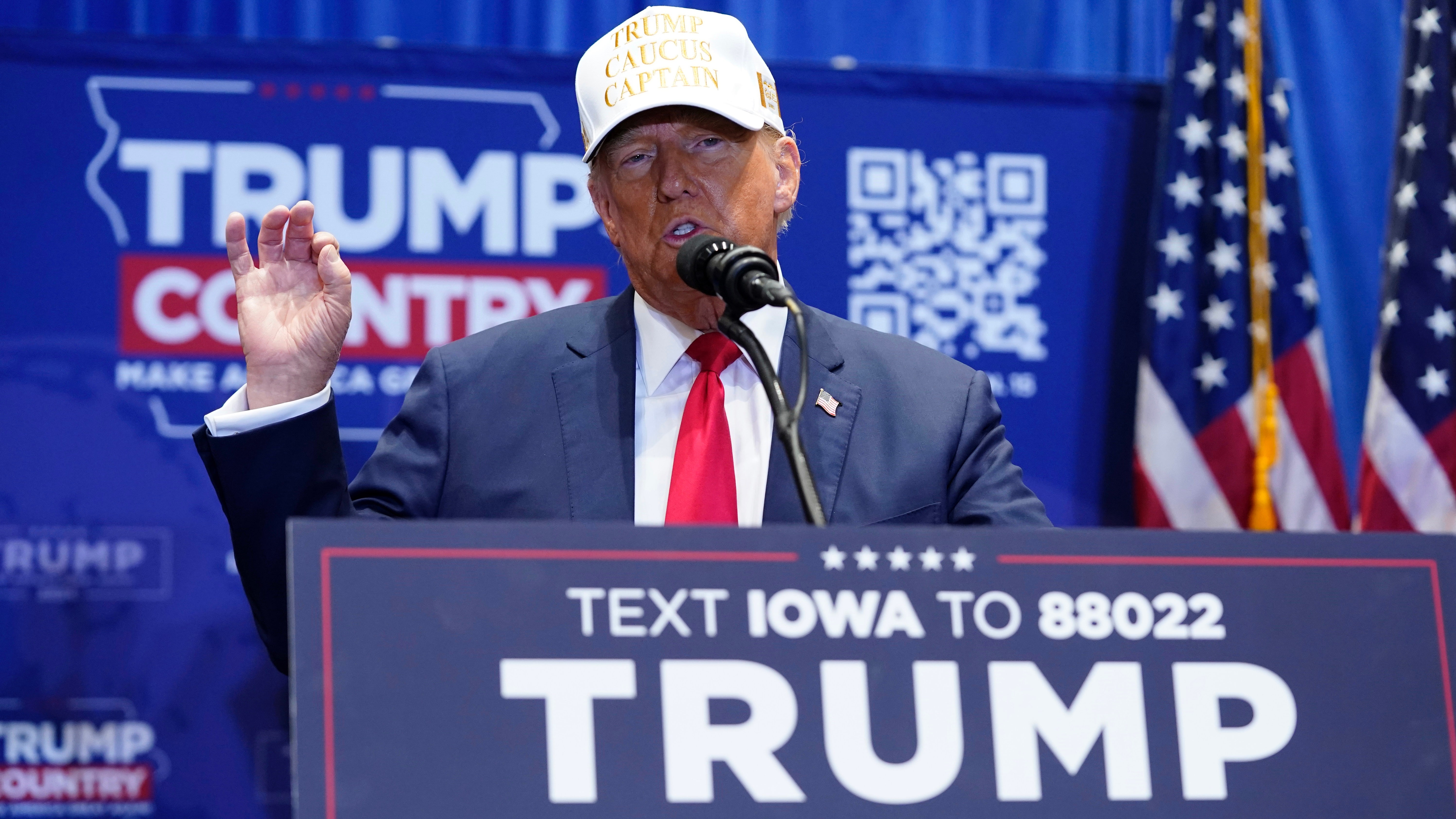 Donald Trump wins Iowa caucuses, solidifying his position as the leading Republican candidate for the 2024 presidential race