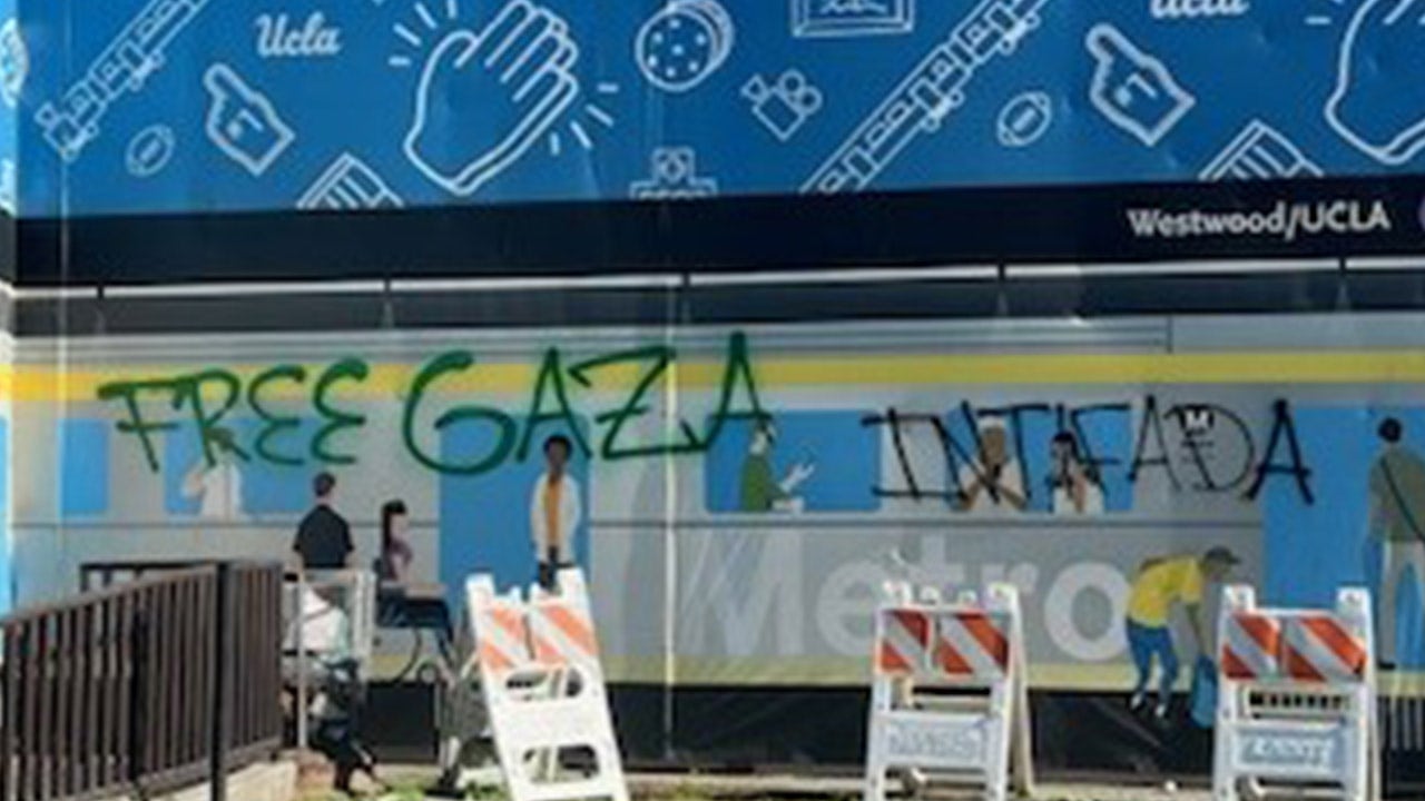 Pro-Palestinian protesters deface veterans cemetery in Los Angeles, spray-paint: ‘Free Gaza’