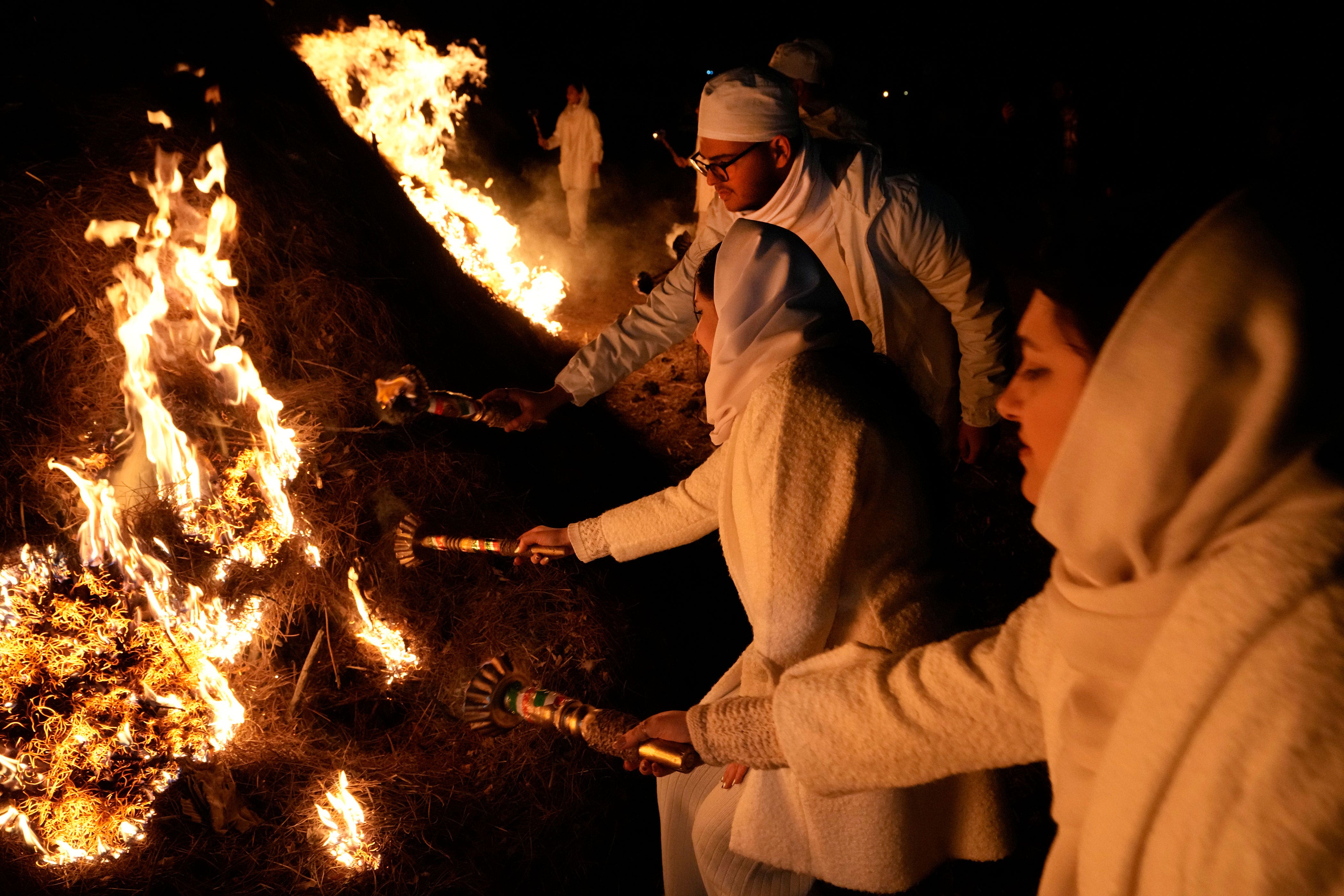 Iran's minority Zoroastrians celebrate Sadeh with bonfire festival