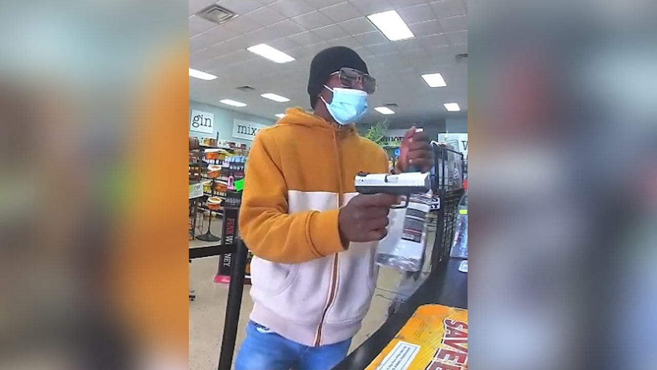 Oklahoma City liquor store robbed at gunpoint in harrowing video: 'I'll kill you right here, bro'