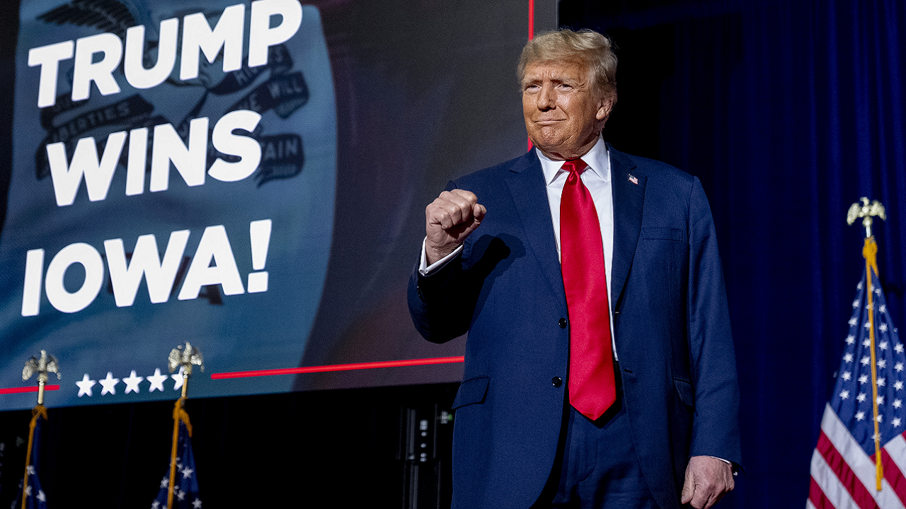 Former President Trump is dominating the polls in all early voting states, putting him more than 30 points ahead of his closest competitor, according to new polling. (AP/Andrew Harnik)