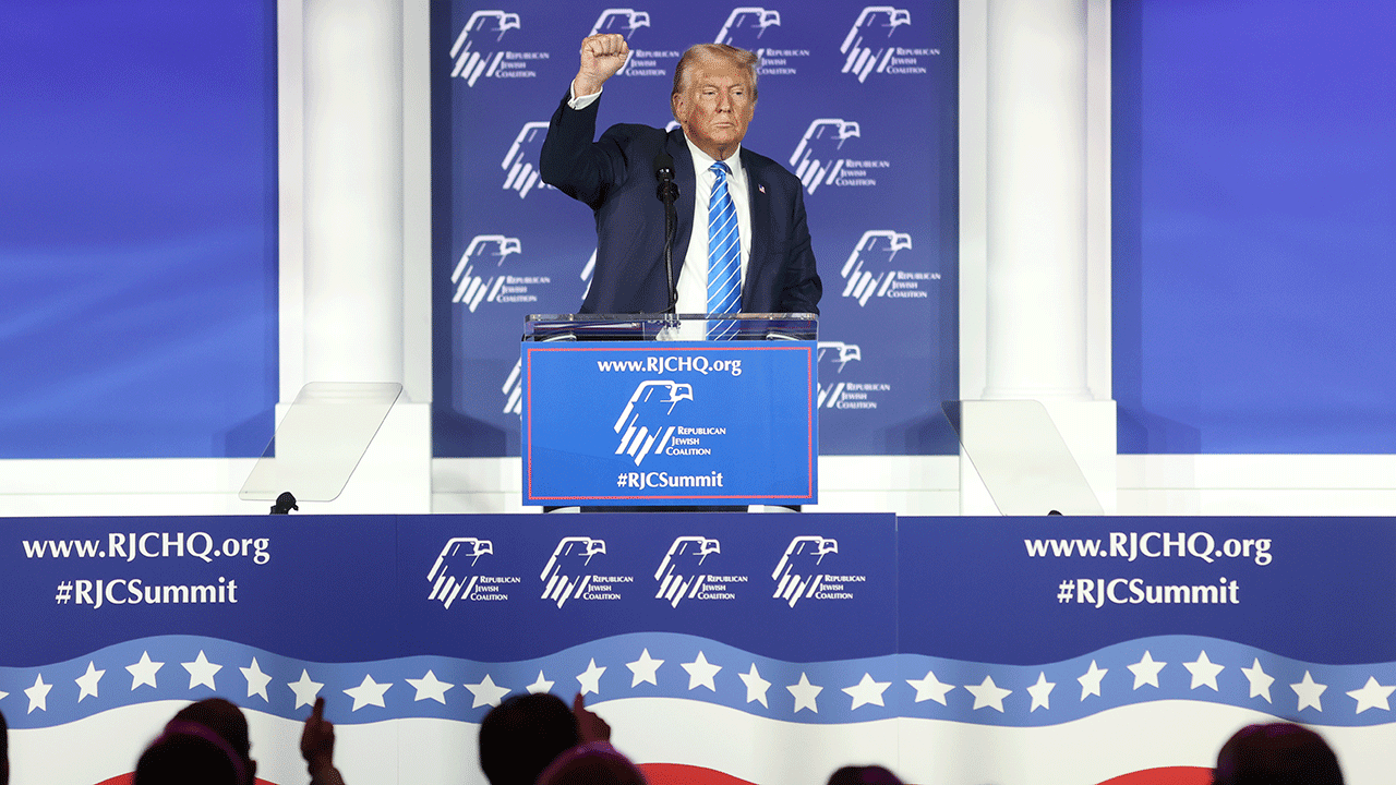 Donald Trump at the Republican Jewish Coalition Annual Meeting