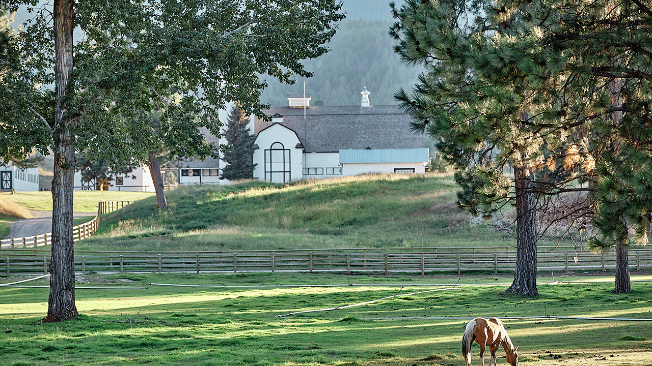 Filming location of the Dutton Ranch in "Yellowstone"