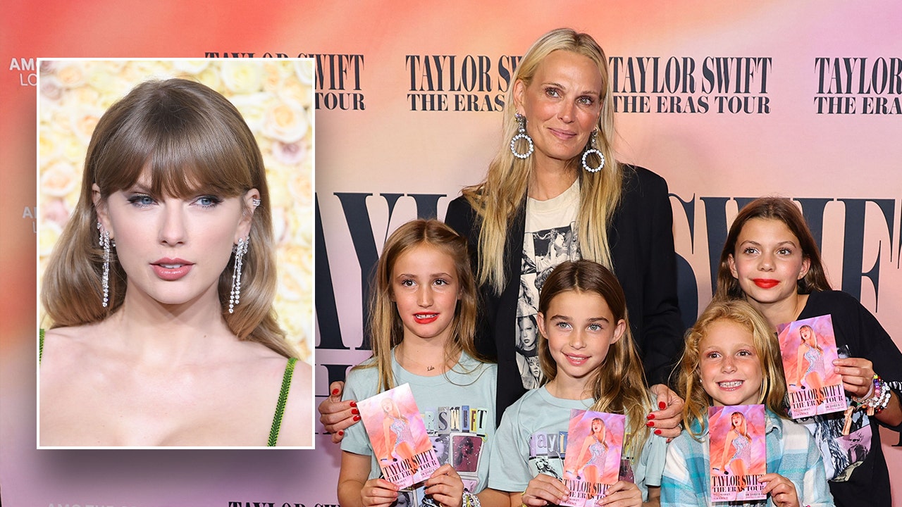 Molly Sims approached Taylor Swift by hiding in bush with her kids. (Getty Images)