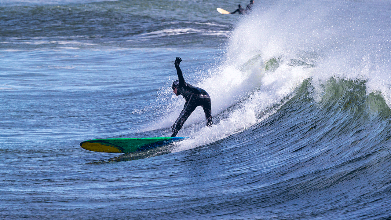 Surfer in Rhode Island