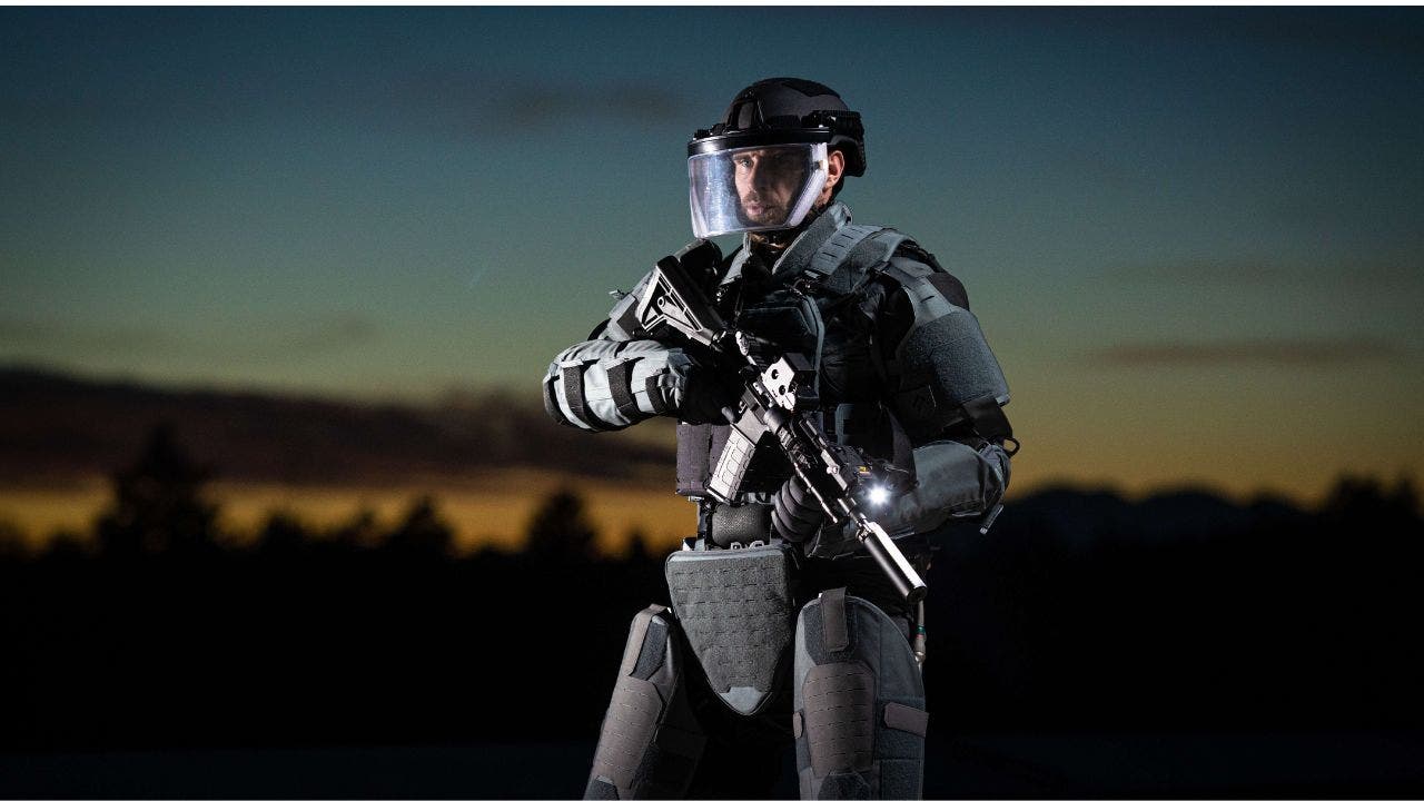 Read more about the article This bulletproof body armor exoskeleton innovation can take rounds from AK-47 assault rifle