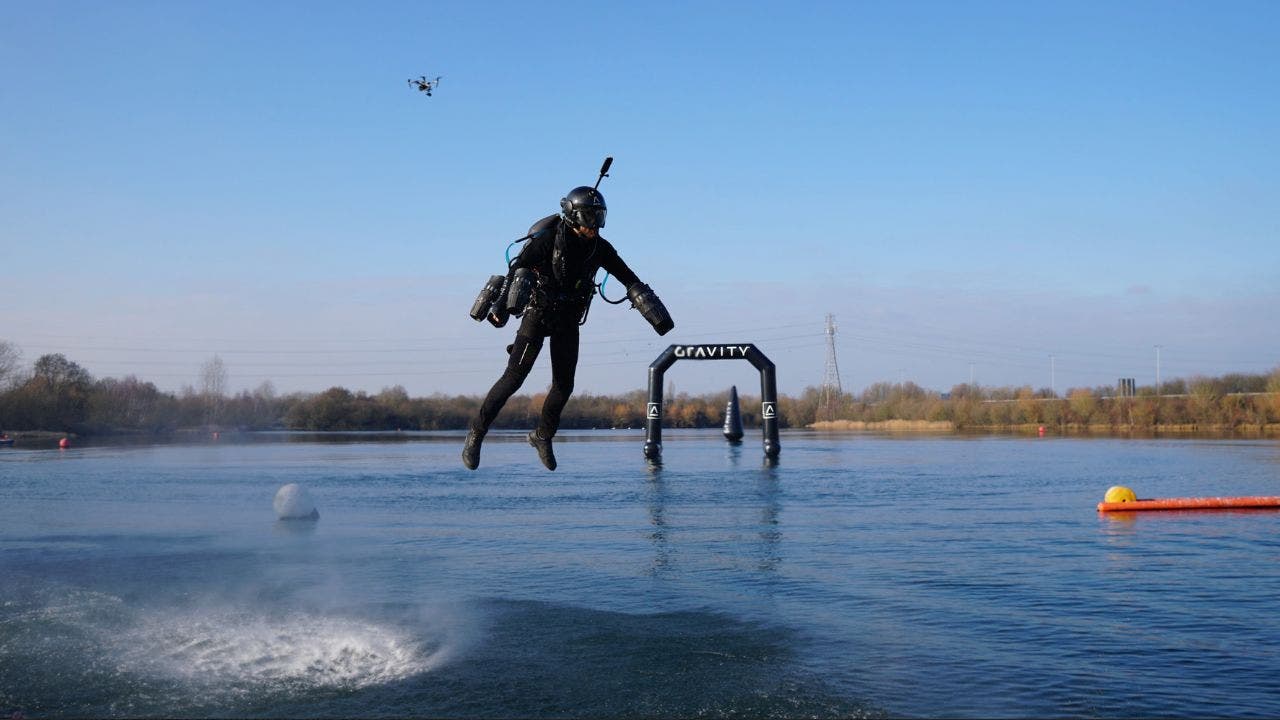 World’s first jet suit race turns flying humans into an extreme sport