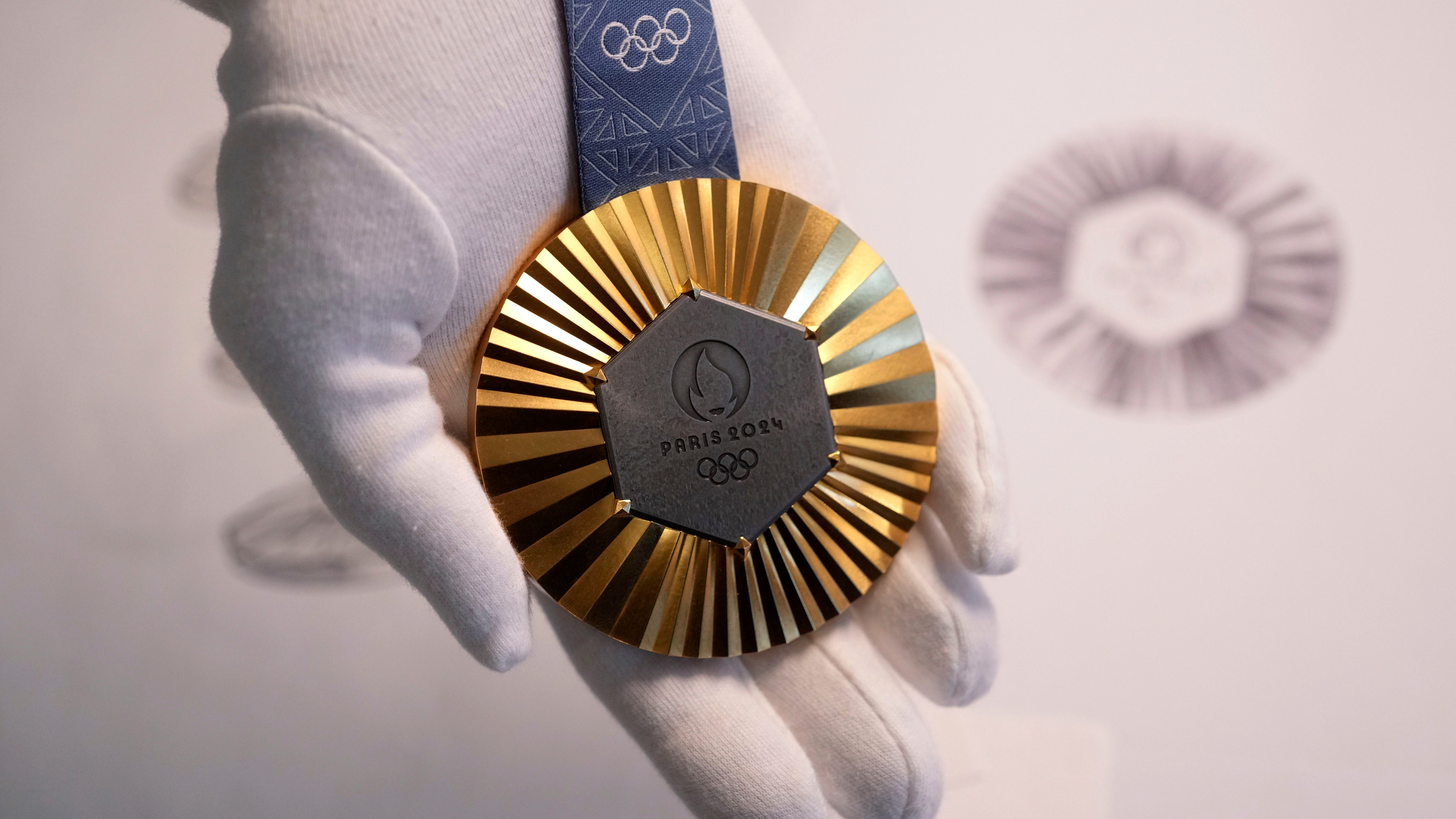 Eiffel Tower pieces make up Paris Olympics’ medals