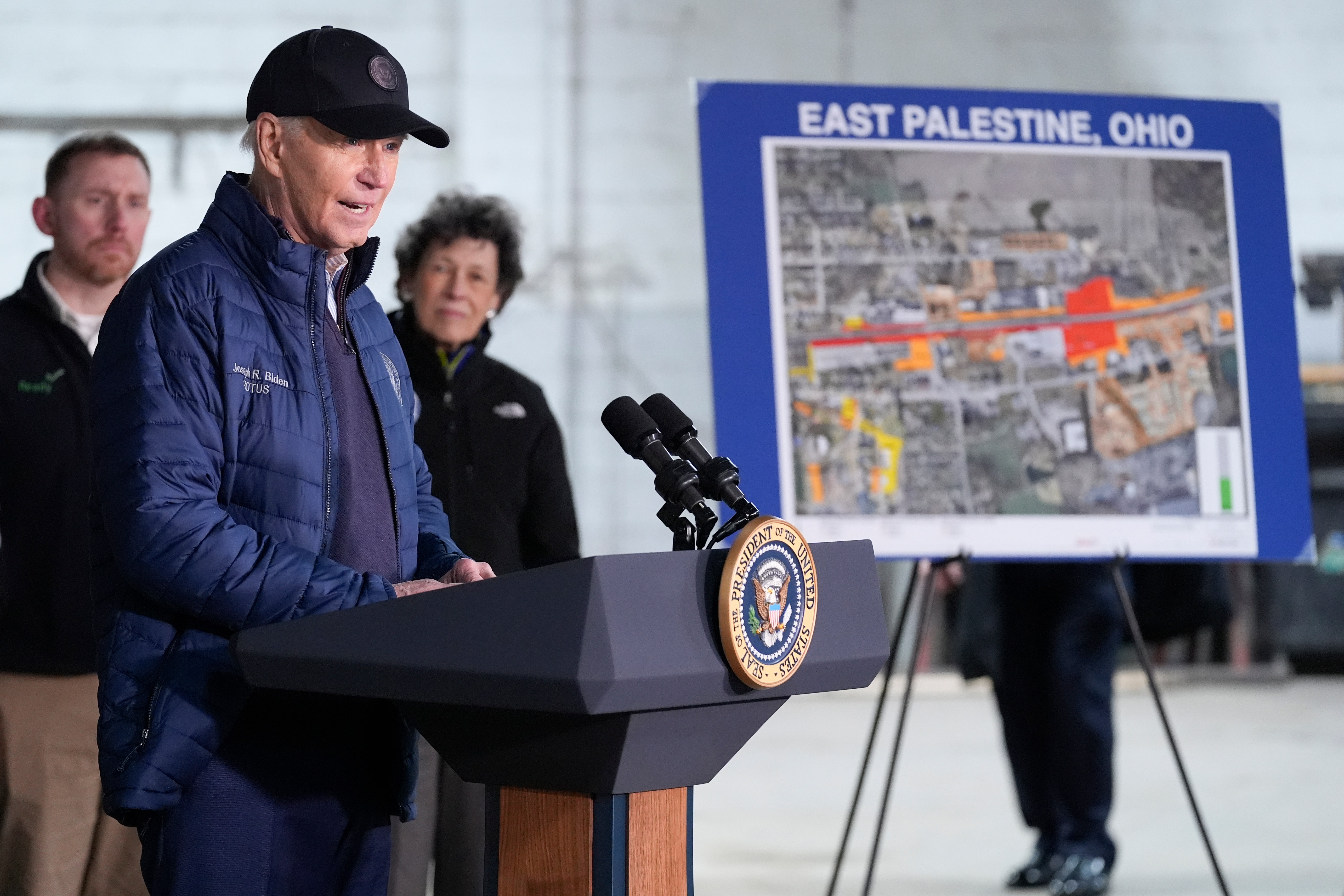 Biden shredded online for making his first visit to East Palestine 'a year too late'