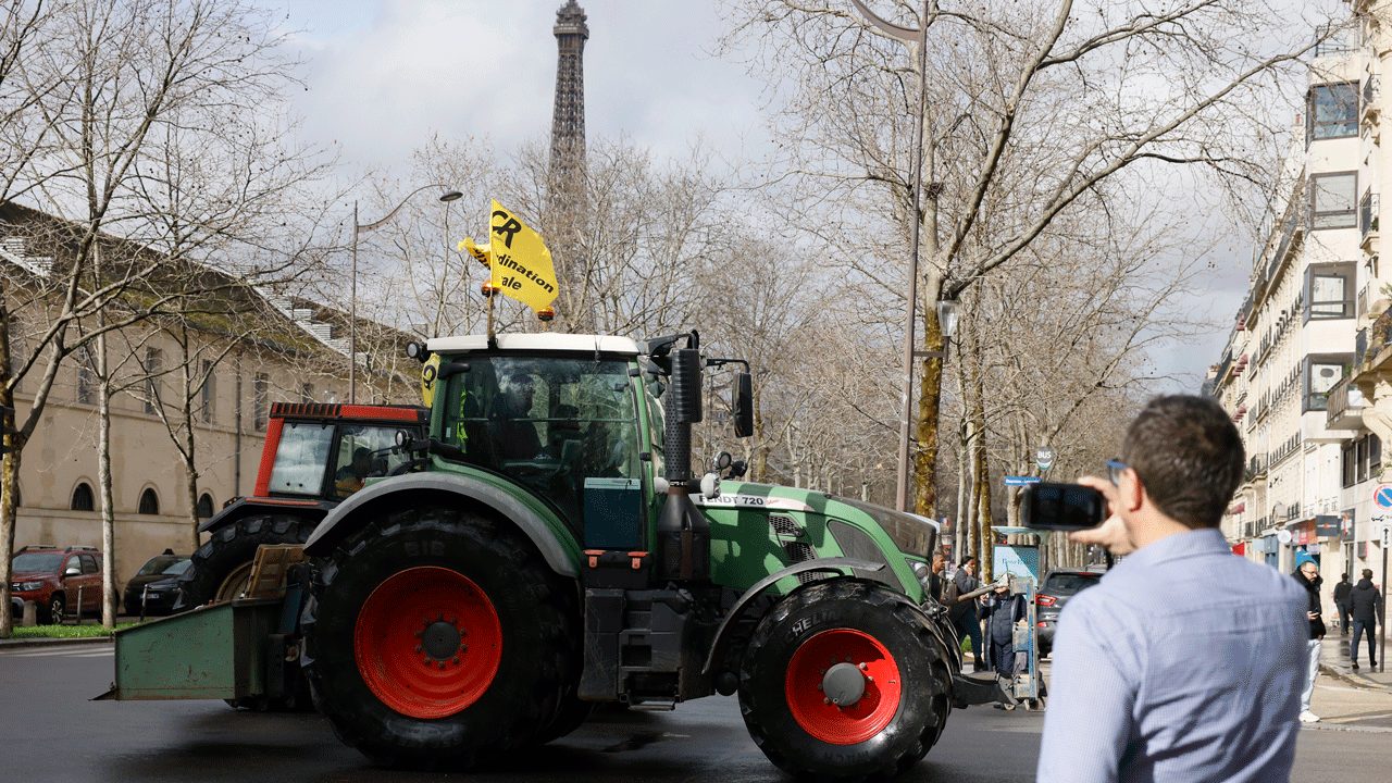 Angry French farmers with tractors are back on the streets of Paris for another protest