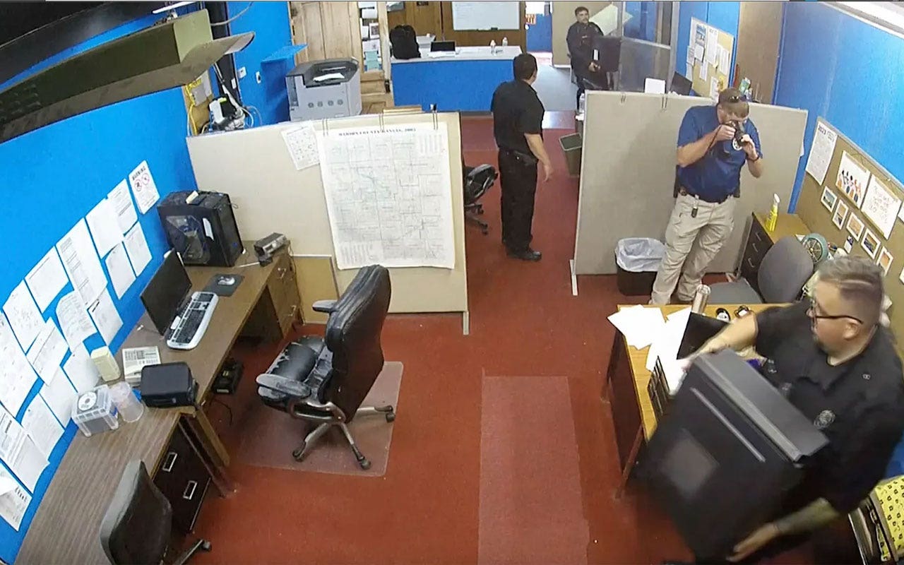 Kansas reporter sues town, local officials over police raid of newspaper office