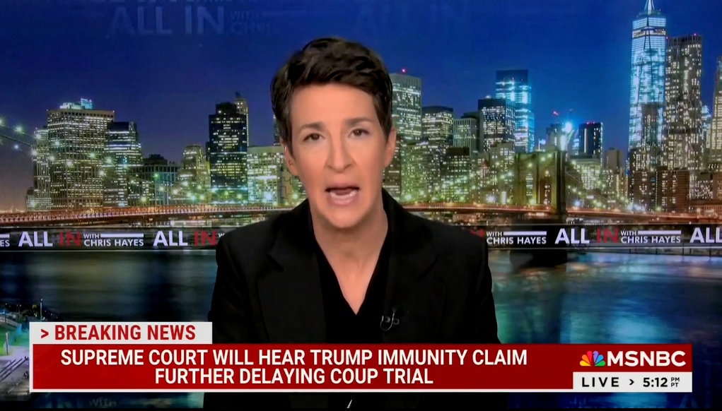 Rachel Maddow emotionally suggests doomsday scenario where Trump could 'stay in power for life' if elected