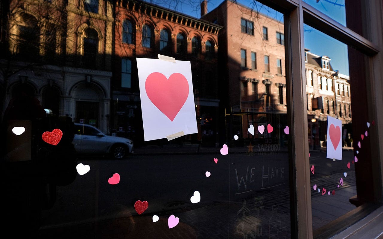 Portland, Maine, residents uphold legacy of late Valentine's Day Bandit by continuing paper hearts tradition