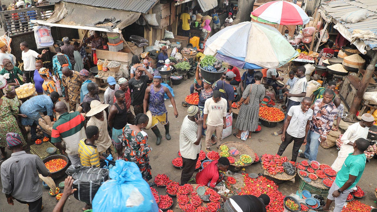 Nigerians protest over skyrocketing inflation as local currency hits record low value