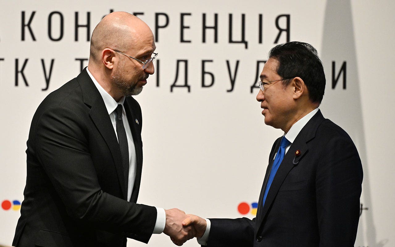 Japanese Prime Minister Kishida pledges $105 million in aid to Ukraine's reconstruction