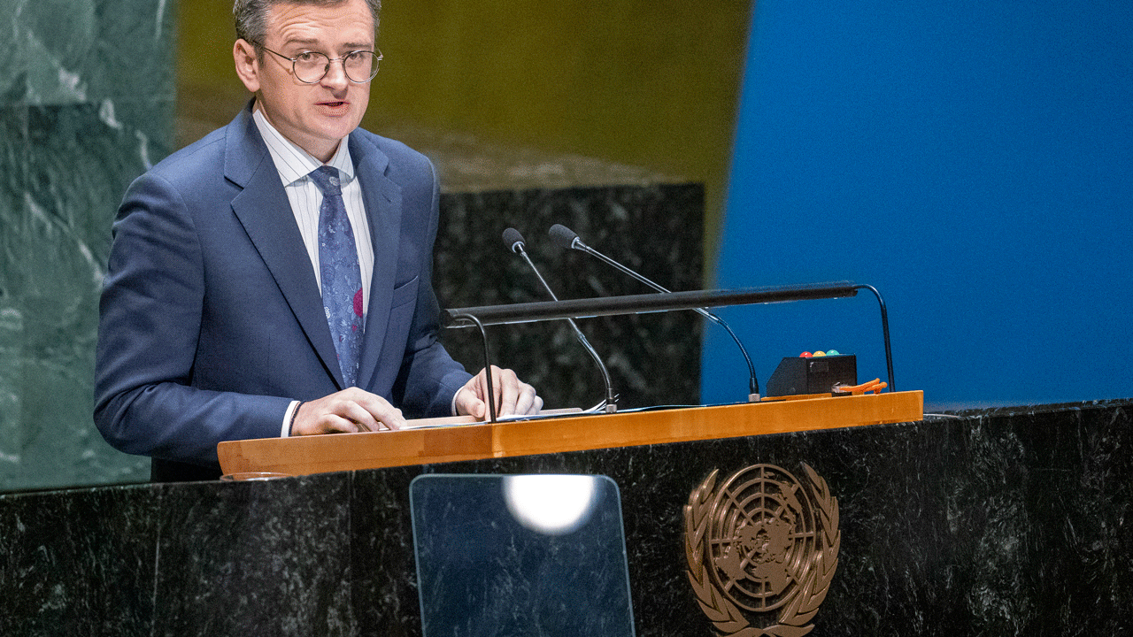 Read more about the article Ukraine’s top diplomat tells skeptics at the UN that his country ‘will win the war’