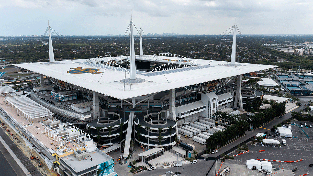 Hard Rock Stadium in Miami, Florida