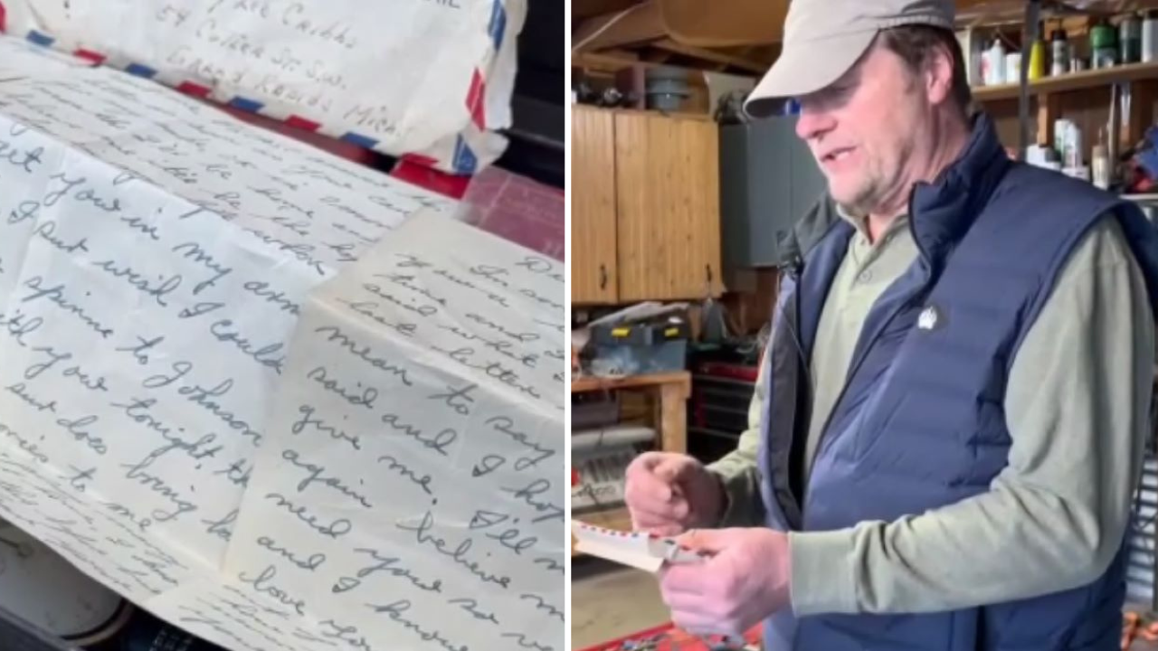 Grand Rapids resident Rick Trojanowski came across the romantic letter in a toolbox he purchased in 2017. (FOX 17 West Michigan)