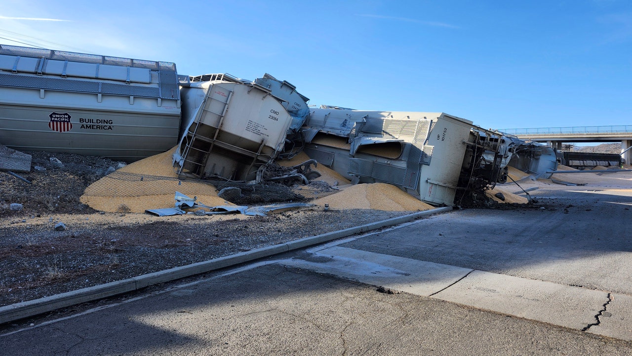 Read more about the article 16 freight cars derail in rural Nevada; no hazardous spills or injuries reported