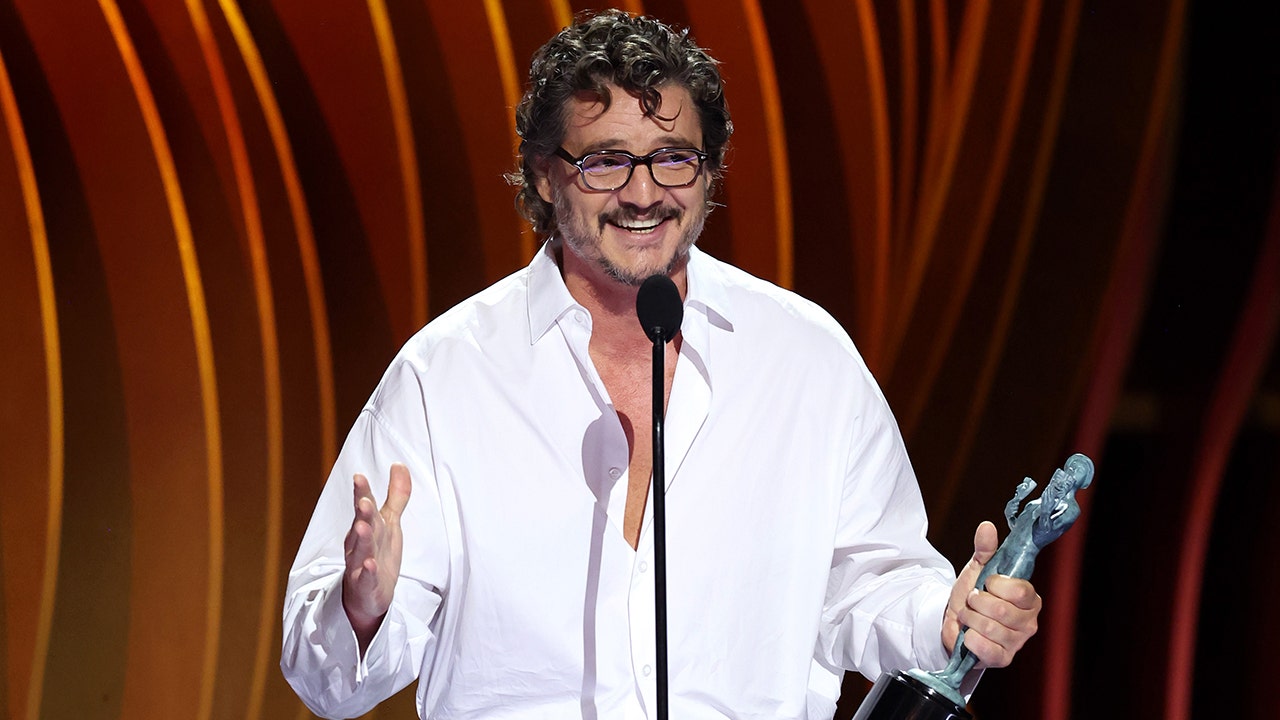 Image for article Pedro Pascal admits hes a little drunk during emotional SAG Award acceptance speech  Fox News